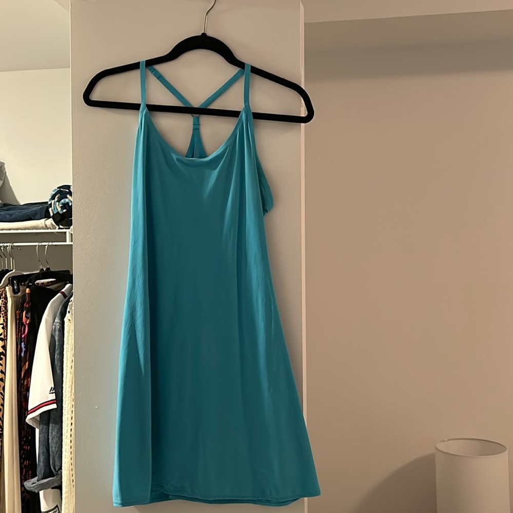 Blue outdoor voices dress